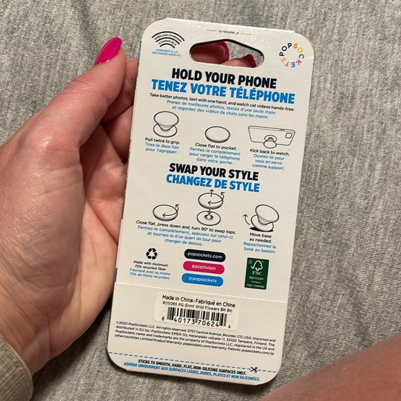 Floral Wildflower Premium Pop Socket - Picture 2 of 2